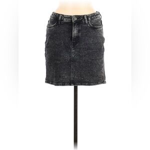 Black Denim Mini Skirt 8